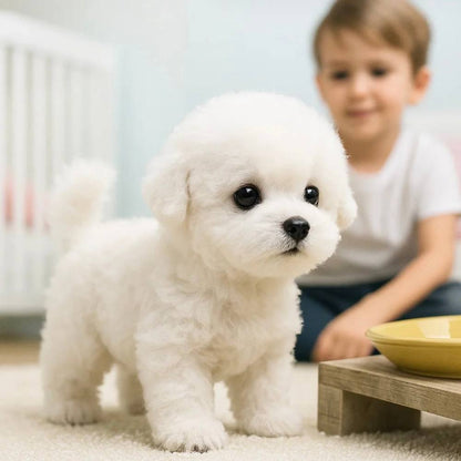 Realistic Plush Puppy Toy, Interactive Pet Companion for Home and Playtime
