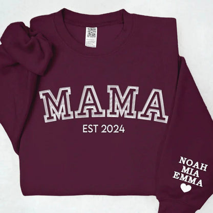 Personalized Family Name Embroidered Hoodie