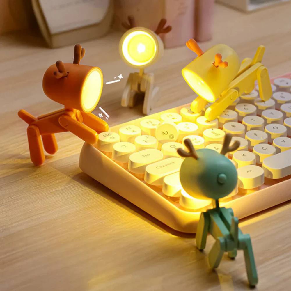 LED Animal Design Table Lamp, Flexible Night Light for Kids and Desk