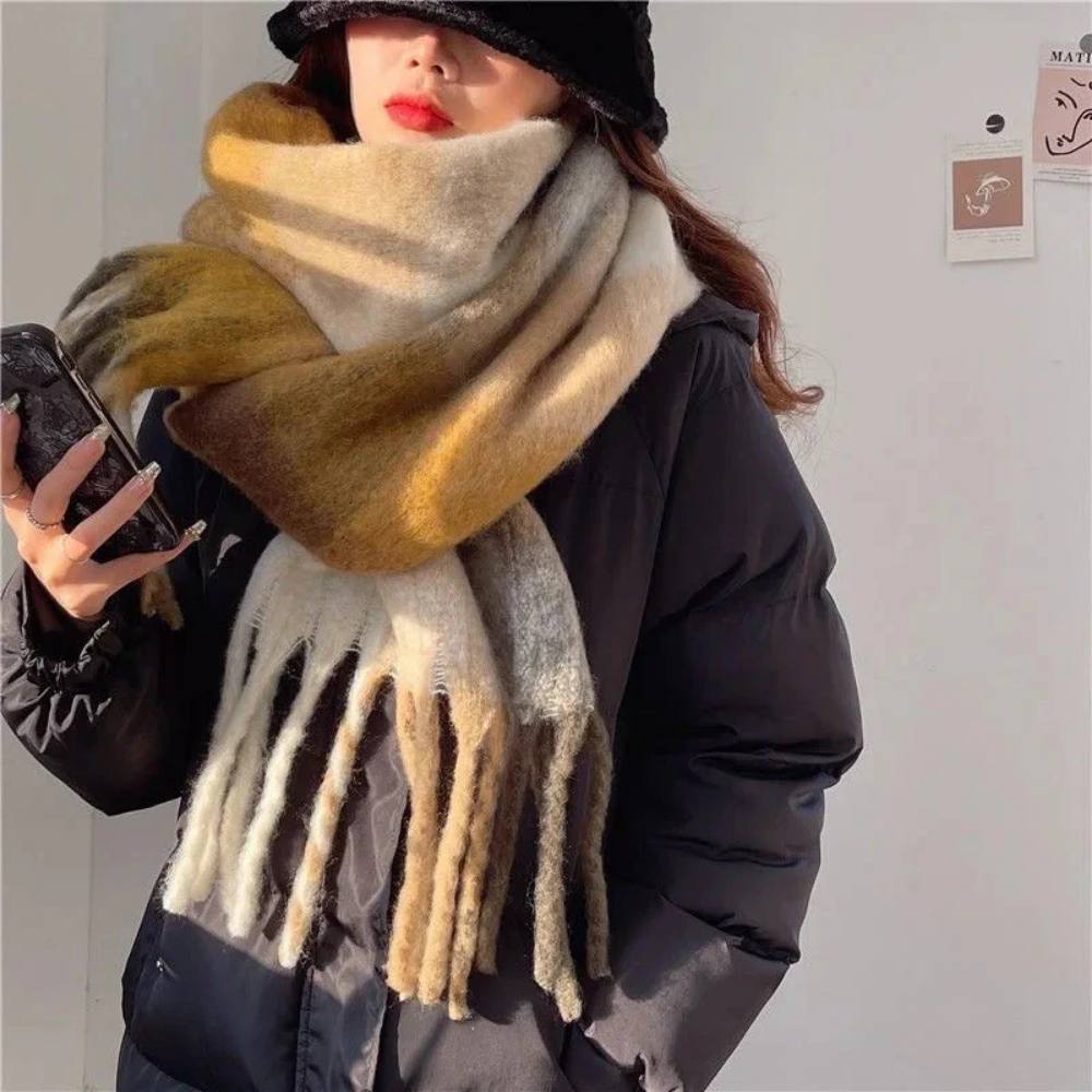 Women's Cashmere Scarf, Soft Multicolor Scarf for Warmth and Style