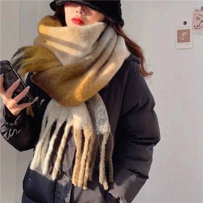Women's Cashmere Scarf, Soft Multicolor Scarf for Warmth and Style