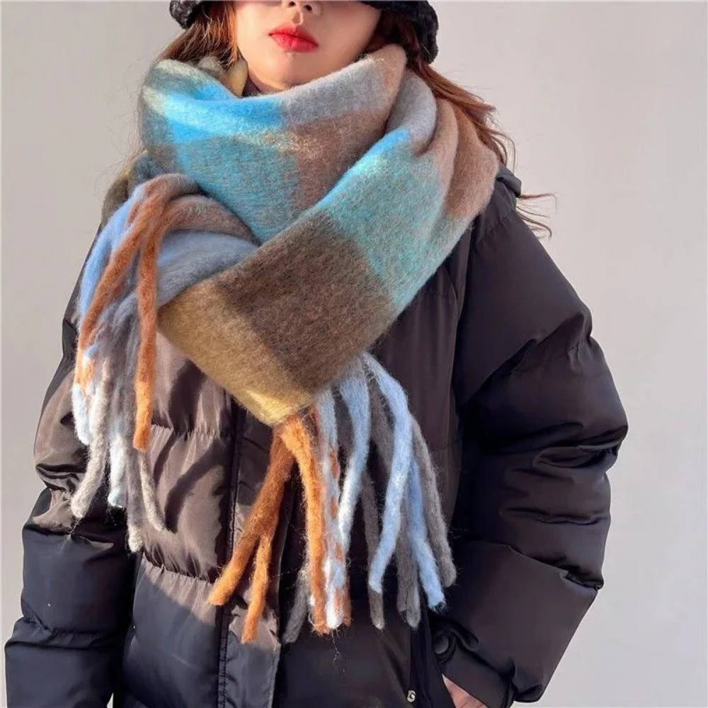 Women's Cashmere Scarf, Soft Multicolor Scarf for Warmth and Style