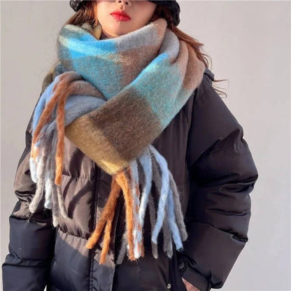 Women's Cashmere Scarf, Soft Multicolor Scarf for Warmth and Style