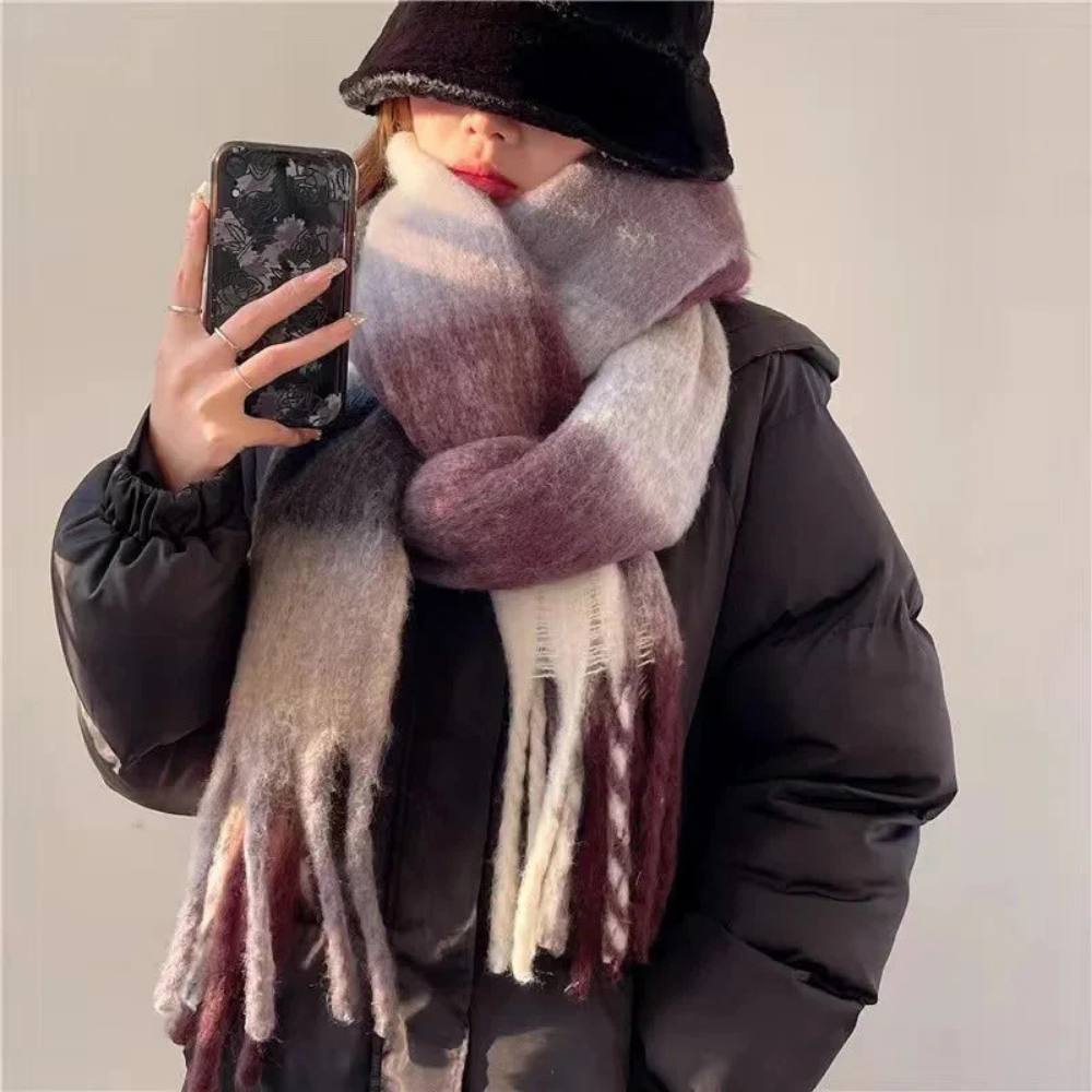 Women's Cashmere Scarf, Soft Multicolor Scarf for Warmth and Style