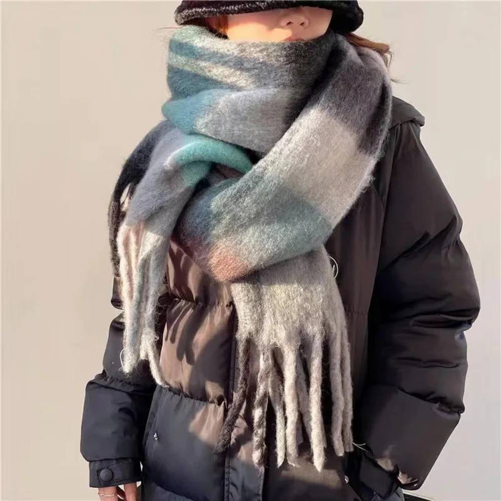 Women's Cashmere Scarf, Soft Multicolor Scarf for Warmth and Style
