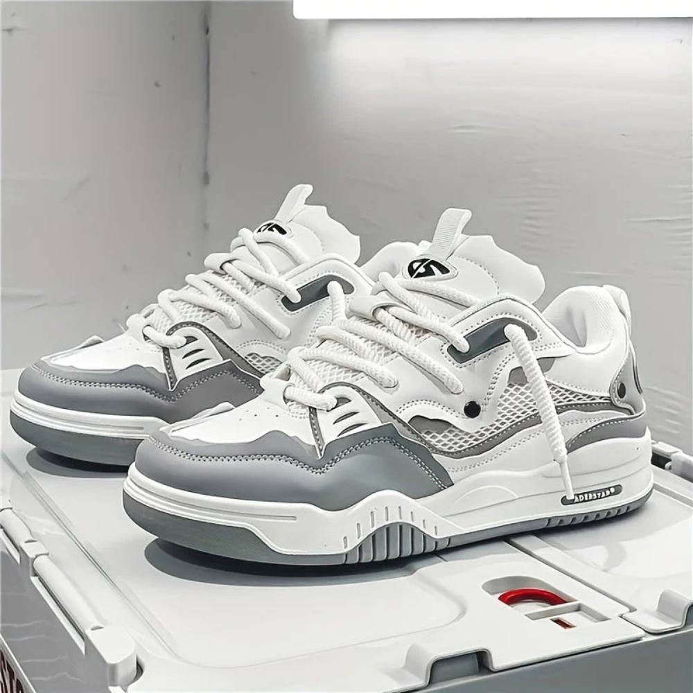 Men's Chunky Sneakers, Thick Sole Sporty Casual Shoes