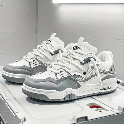 Men's Chunky Sneakers, Thick Sole Sporty Casual Shoes