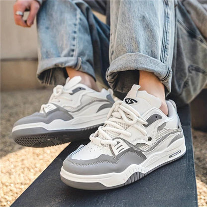Men's Chunky Sneakers, Thick Sole Sporty Casual Shoes
