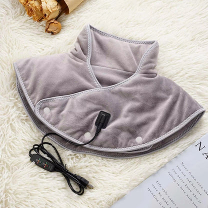 Electric USB Heated Wrap for Neck and Shoulder Pain Relief with 3 Temperature Levels