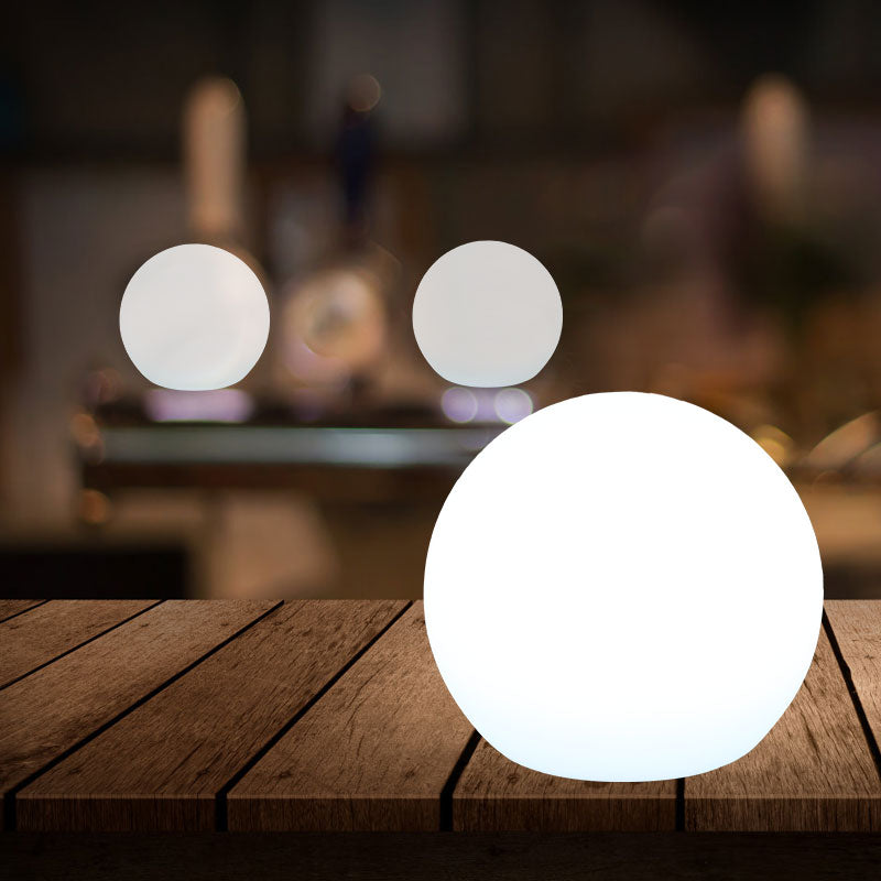 Color Changing LED Orb Lamp with Remote Control and 10-Hour Battery Life