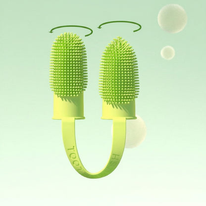 Silicone Finger Toothbrush Set for Dog and Cat Dental Cleaning Care