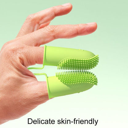 Silicone Finger Toothbrush Set for Dog and Cat Dental Cleaning Care