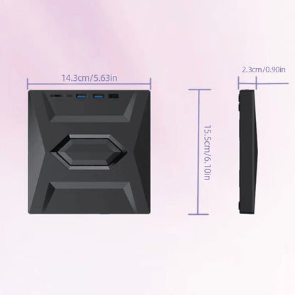 External CD/DVD Drive with SD Card and USB Hub for Laptop and PC