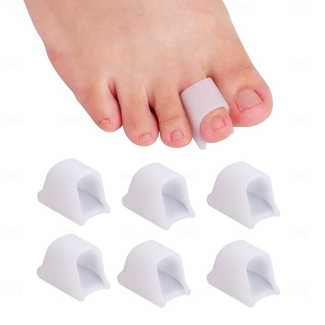 6 Pack Toe Spacers and Separators for Bunion, Curled and Overlapping Toe Alignment for Men and Women