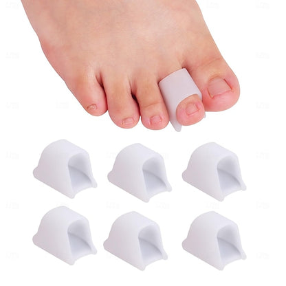 6 Pack Toe Spacers and Separators for Bunion, Curled and Overlapping Toe Alignment for Men and Women