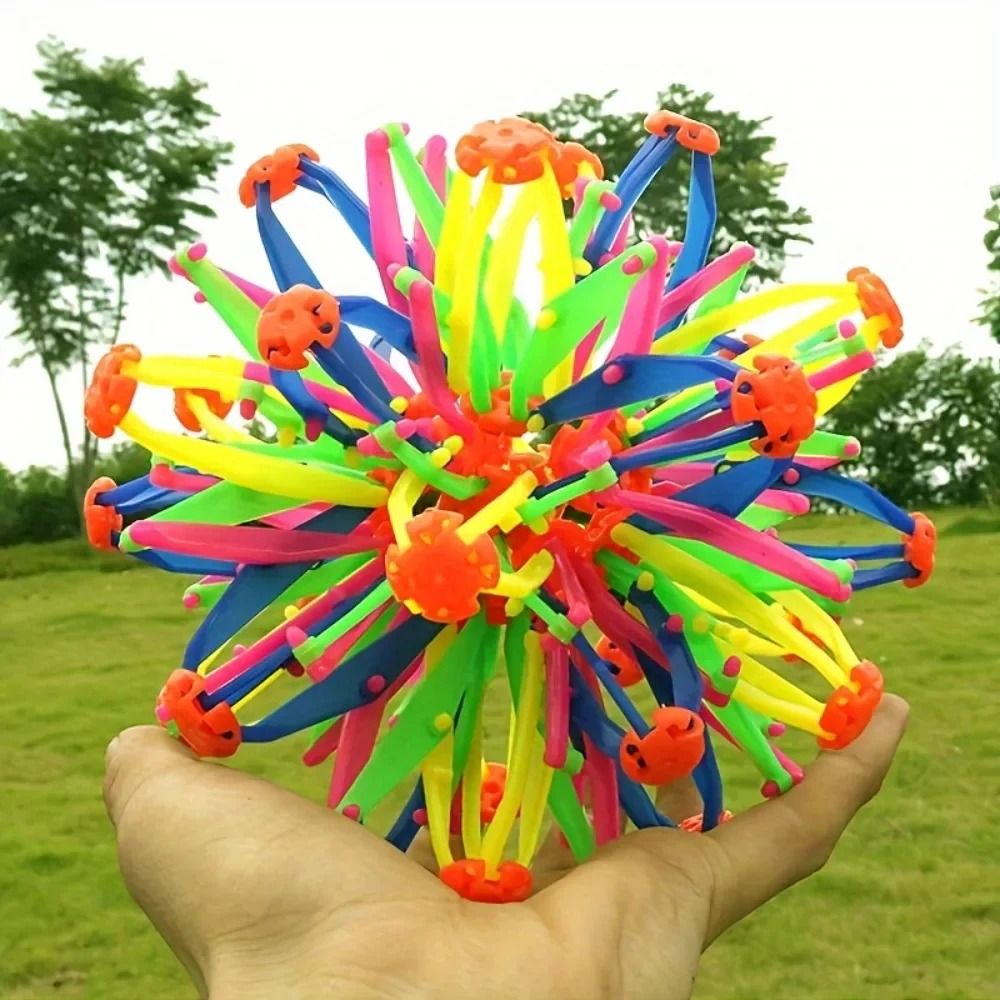 Collapsible Sensory Expansion Sphere for Mindfulness and Calming Practice