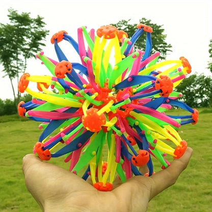 Collapsible Sensory Expansion Sphere for Mindfulness and Calming Practice
