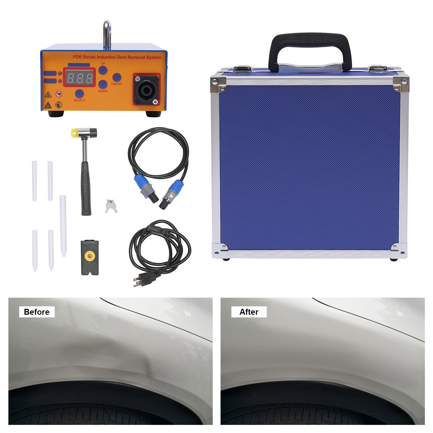 1380W Digital Magnetic Induction Heater for Professional Paintless Car Dent Removal
