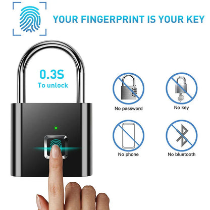 Biometric Fingerprint Lock with Anti-Theft Design for Outdoor and Indoor Use