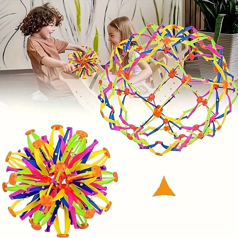 Collapsible Sensory Expansion Sphere for Mindfulness and Calming Practice