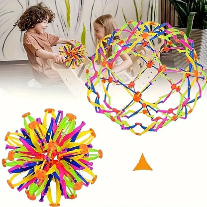 Collapsible Sensory Expansion Sphere for Mindfulness and Calming Practice