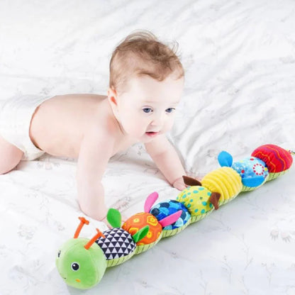 Soft Plush Caterpillar Activity Toy with Sensory Features for Infant Development