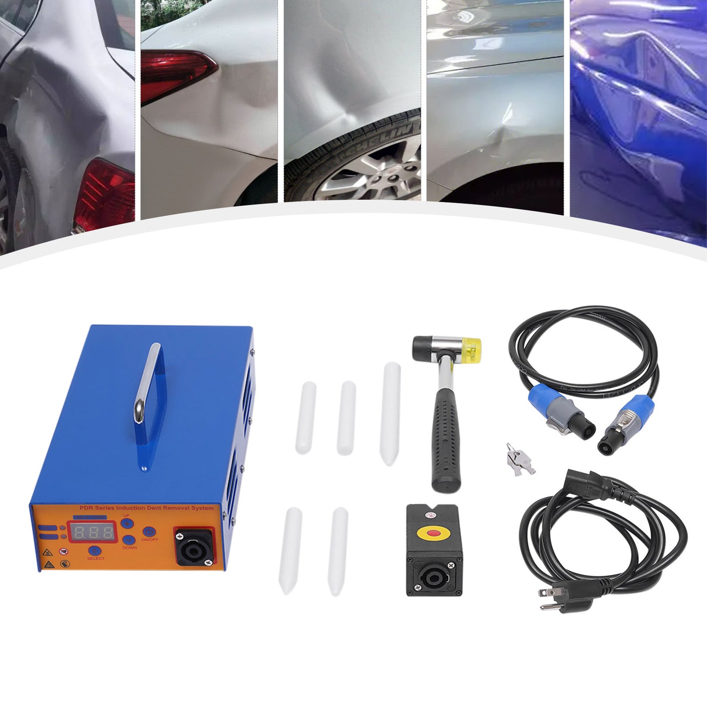 1380W Digital Magnetic Induction Heater for Professional Paintless Car Dent Removal
