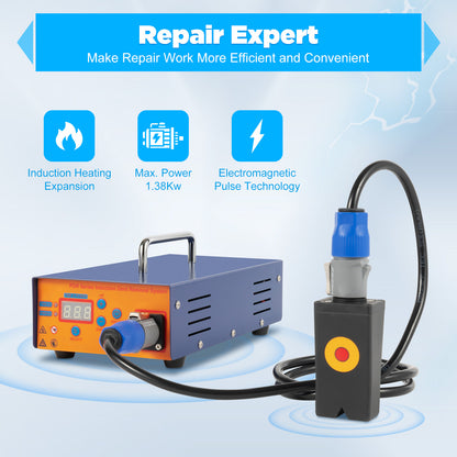 1380W Digital Magnetic Induction Heater for Professional Paintless Car Dent Removal