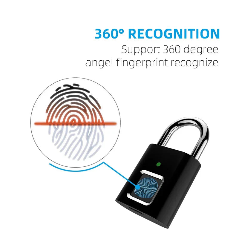 Biometric Fingerprint Lock with Anti-Theft Design for Outdoor and Indoor Use