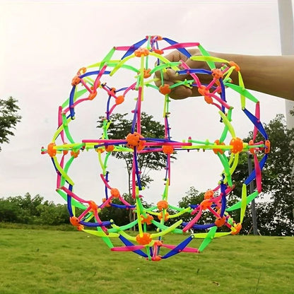 Collapsible Sensory Expansion Sphere for Mindfulness and Calming Practice