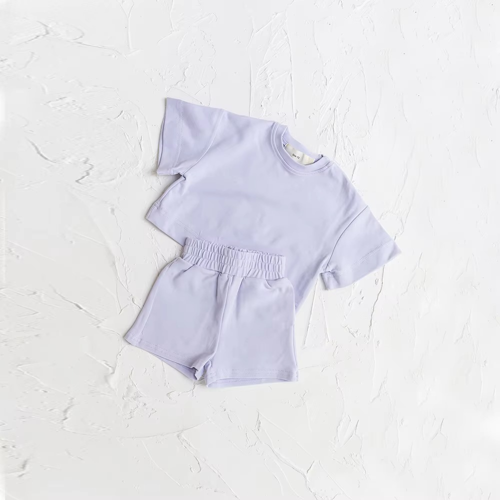 Kid's T Shirt and Shorts Set for Summer Play and Everyday Wear, 2 Piece
