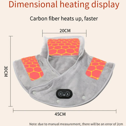 Electric USB Heated Wrap for Neck and Shoulder Pain Relief with 3 Temperature Levels