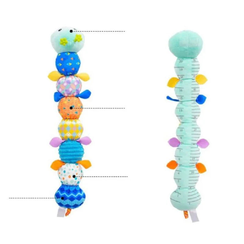 Soft Plush Caterpillar Activity Toy with Sensory Features for Infant Development
