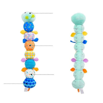 Soft Plush Caterpillar Activity Toy with Sensory Features for Infant Development