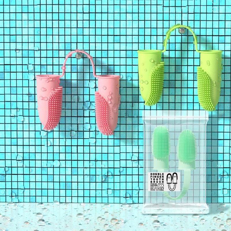 Silicone Finger Toothbrush Set for Dog and Cat Dental Cleaning Care