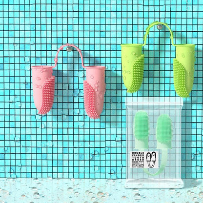 Silicone Finger Toothbrush Set for Dog and Cat Dental Cleaning Care