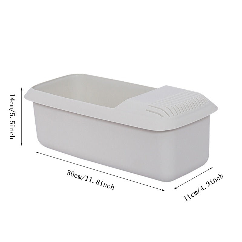 All-in-One Microwave Pasta Cooker with Built-In Strainer for Vegetables and Spaghetti