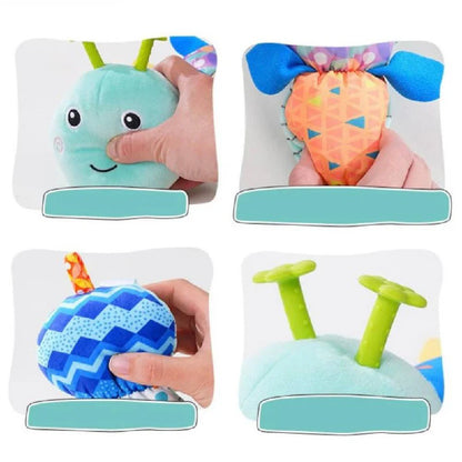 Soft Plush Caterpillar Activity Toy with Sensory Features for Infant Development