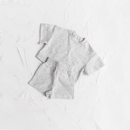 Kid's T Shirt and Shorts Set for Summer Play and Everyday Wear, 2 Piece