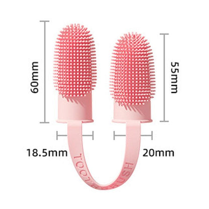 Silicone Finger Toothbrush Set for Dog and Cat Dental Cleaning Care