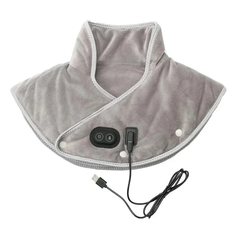 Electric USB Heated Wrap for Neck and Shoulder Pain Relief with 3 Temperature Levels