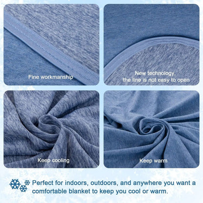 Breathable Lightweight Summer Blanket with Cool-Touch Technology for Warm Nights
