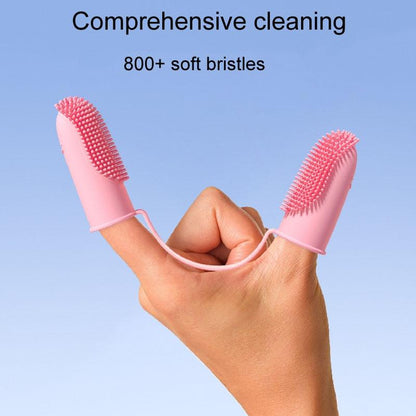 Silicone Finger Toothbrush Set for Dog and Cat Dental Cleaning Care