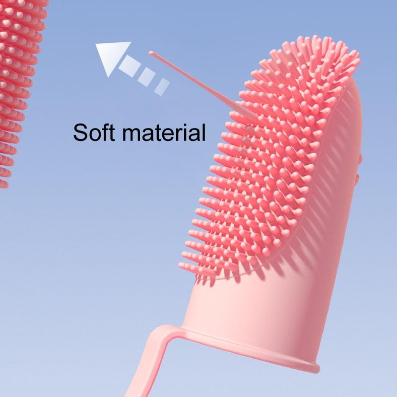 Silicone Finger Toothbrush Set for Dog and Cat Dental Cleaning Care