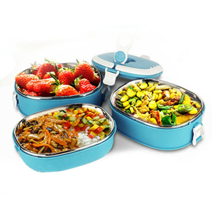 Stainless Steel Insulated Lunch Box with Thermal Food Warmer for Students