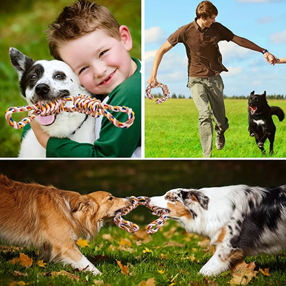 Heavy Duty Braided Rope Chew Toy for Medium and Large Dogs