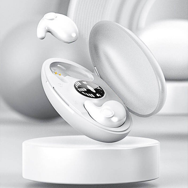 Wireless Sleep Earbuds with Ergonomic Design and Charging Case, IPX5 Moisture Protection