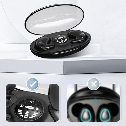 Wireless Sleep Earbuds with Ergonomic Design and Charging Case, IPX5 Moisture Protection
