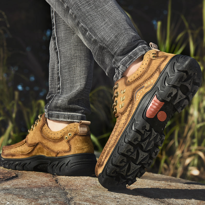 Women's orthopedic black leather boots, with a spacious toe box for enhanced comfort